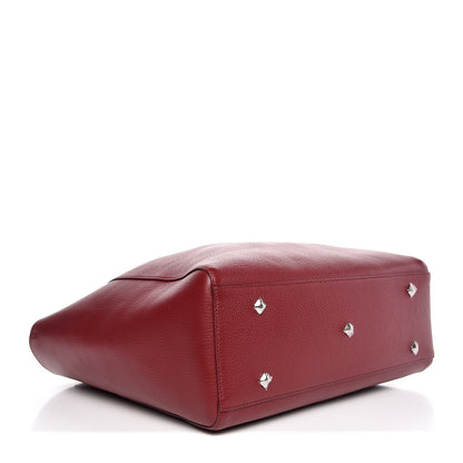 MCM Grained Calfskin Medium Reversible Wandel Tote Ruby 5 of 10