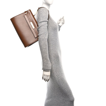 Saint Laurent Smooth Calfskin Manhattan Top Handle Brown 2 of 9
