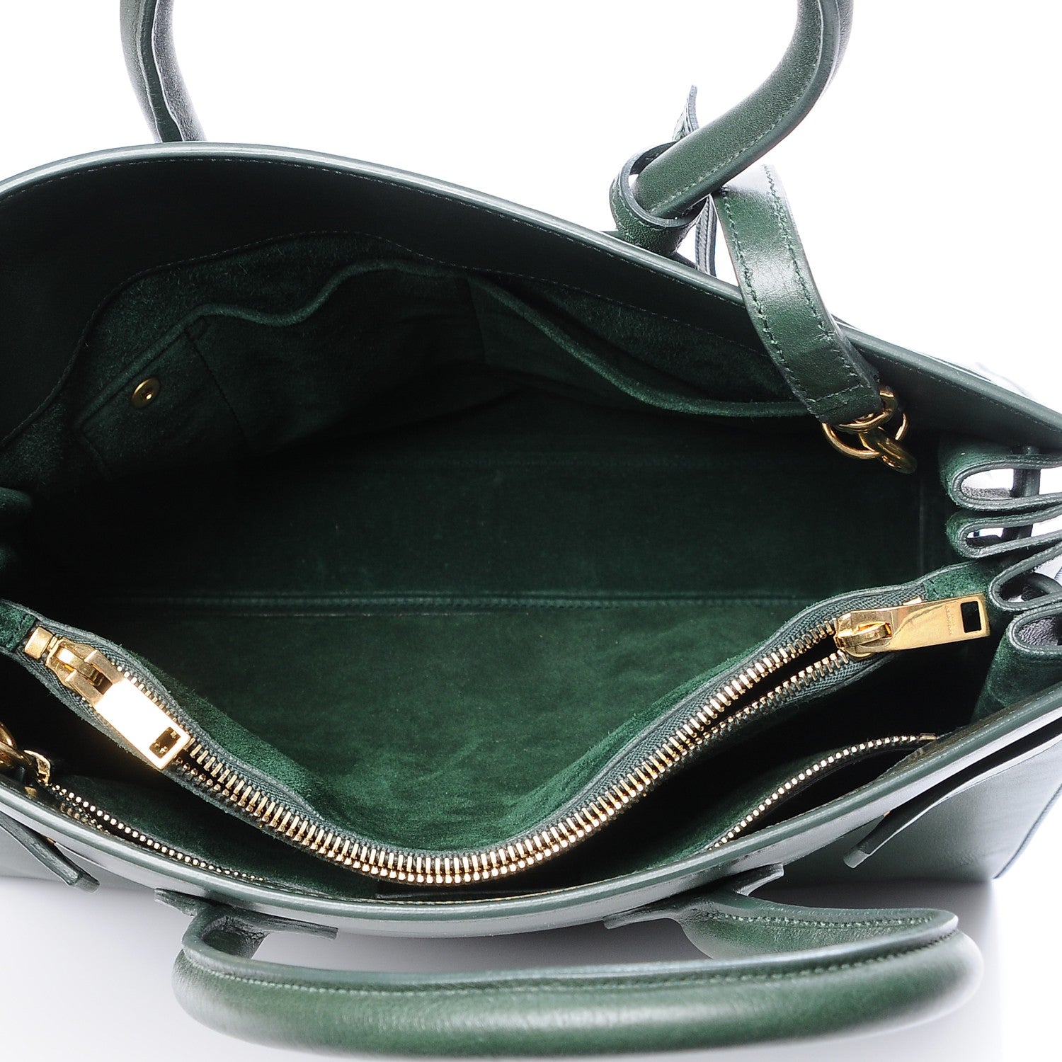 Saint Laurent Calfskin Small Sac De Jour Dark Green 5 of 8