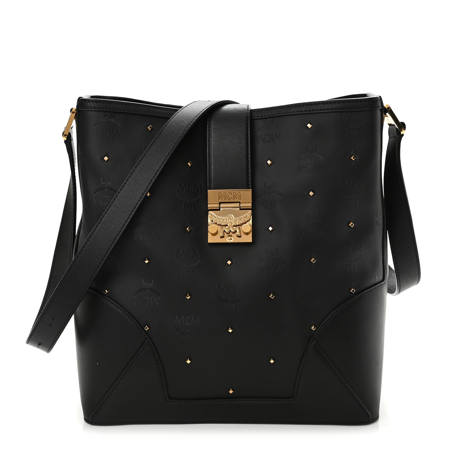 MCM Odeon Claudia Studs Crossbody Bag Black 1 of 9
