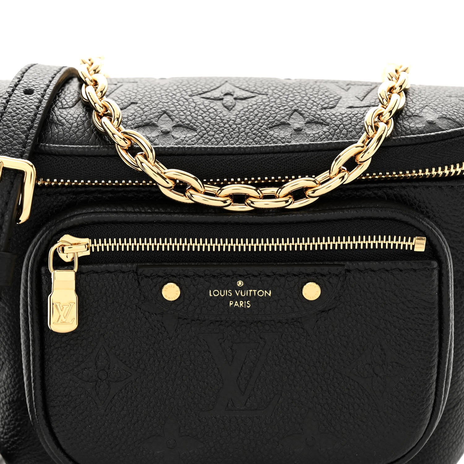 Louis Vuitton Empreinte Mini Bumbag Black 7 of 9