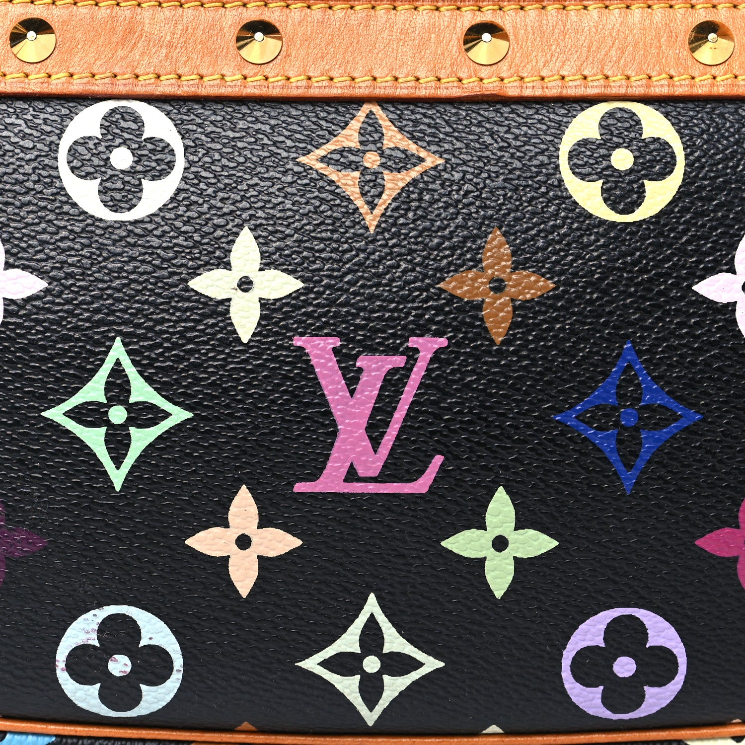 Louis Vuitton Monogram Multicolor Pochette Accessories Black 7 of 10