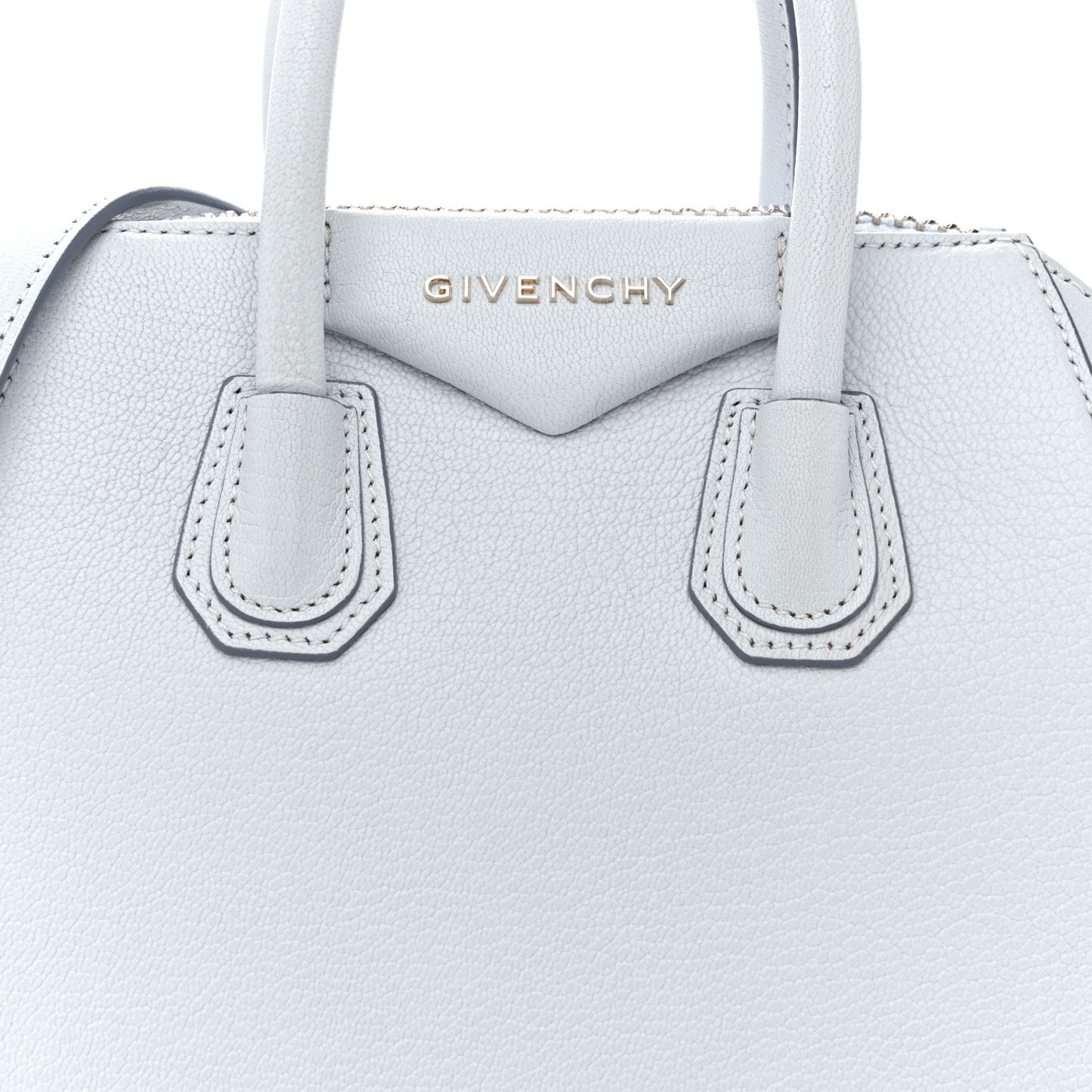 Sugar Goatskin Mini Antigona Baby Blue