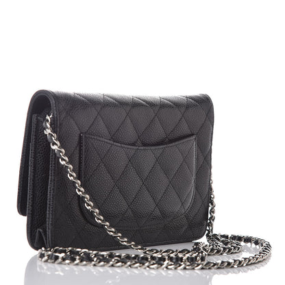 Chanel Caviar Quilted Wallet On Chain WOC Black 3 of 8