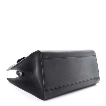 Louis Vuitton Soft Calfskin Lockme Tote MM Black 4 of 9