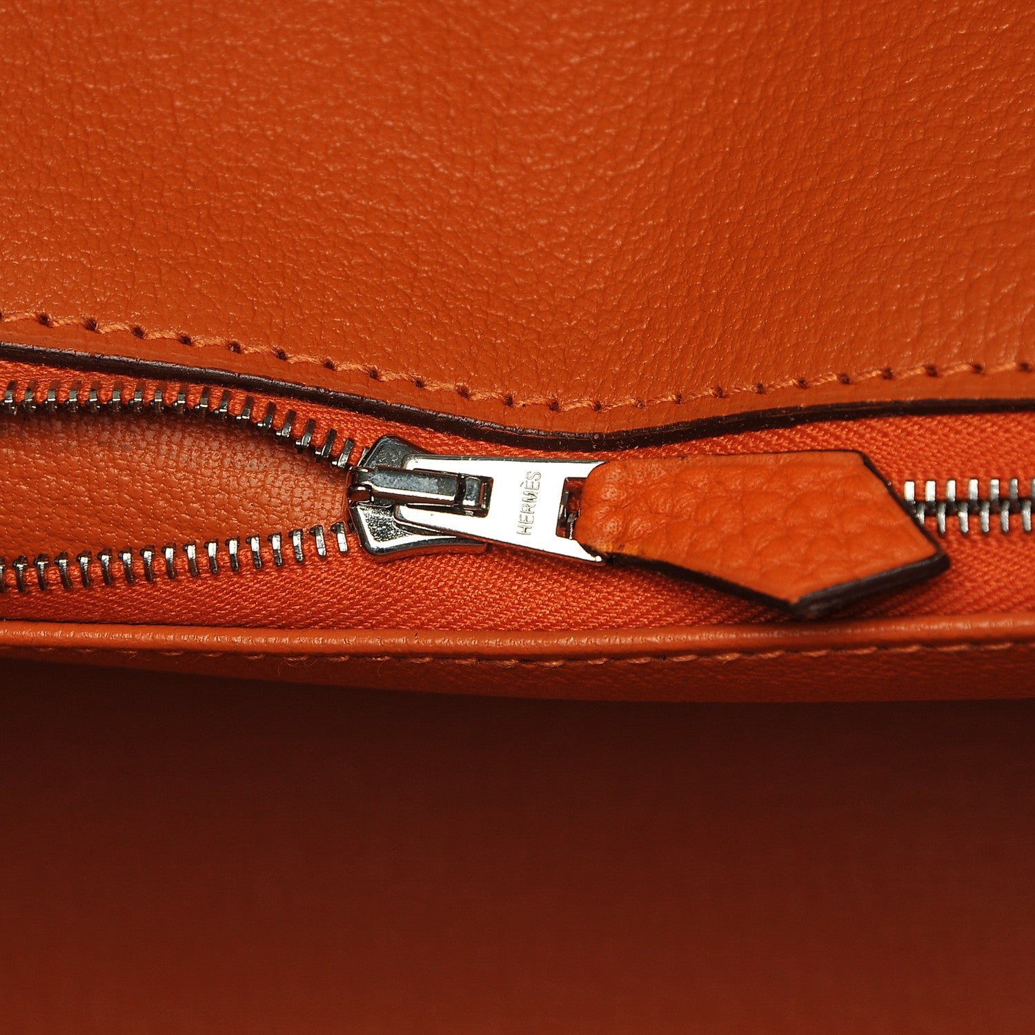 Hermes Taurillon Clemence Birkin 40 Orange 25 of 26