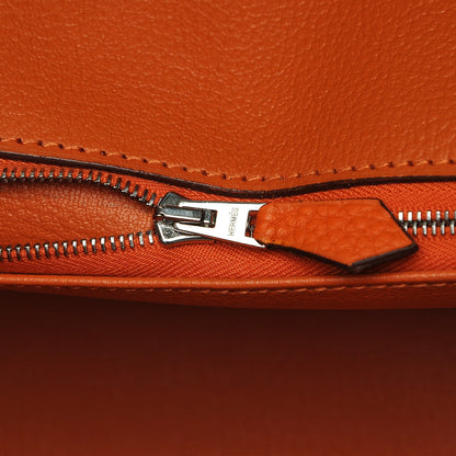 Hermes Taurillon Clemence Birkin 40 Orange 25 of 26