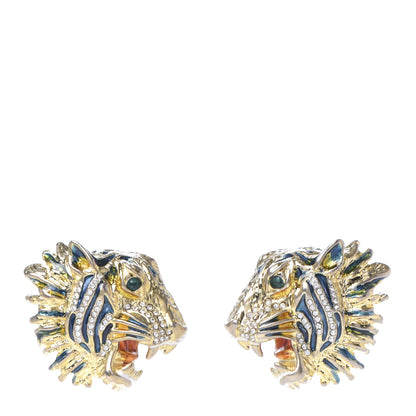 Gucci Crystal Rajah Earrings Gold 1 of 5