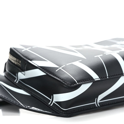 Valentino Garavani Calfskin Mens VLTN Belt Bag Black White 7 of 8