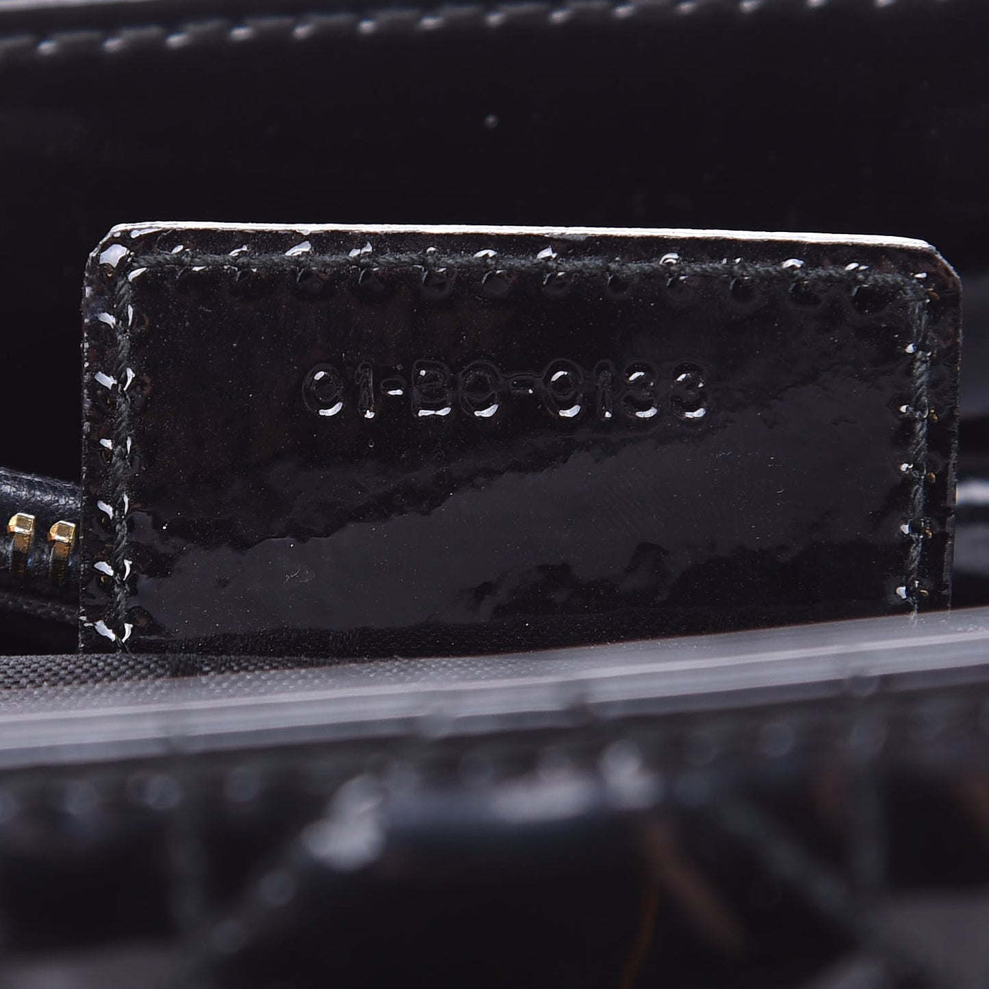 Patent Cannage Medium Lady Dior Black