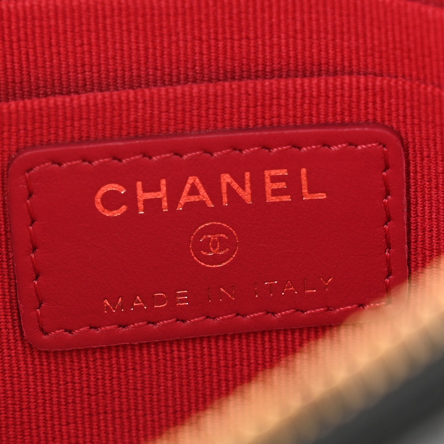 Lambskin Quilted Small Chanel 19 Pouch Black