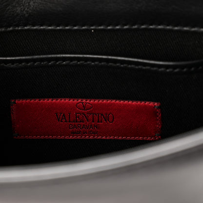 Valentino Garavani Vitello Mini Glam Lock Rockstud Flap Black 6 of 9