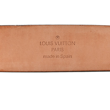 Louis Vuitton Calfskin 40mm LV Initiales Reversible Belt Dark 90 36 Dark Brown Black 4 of 8
