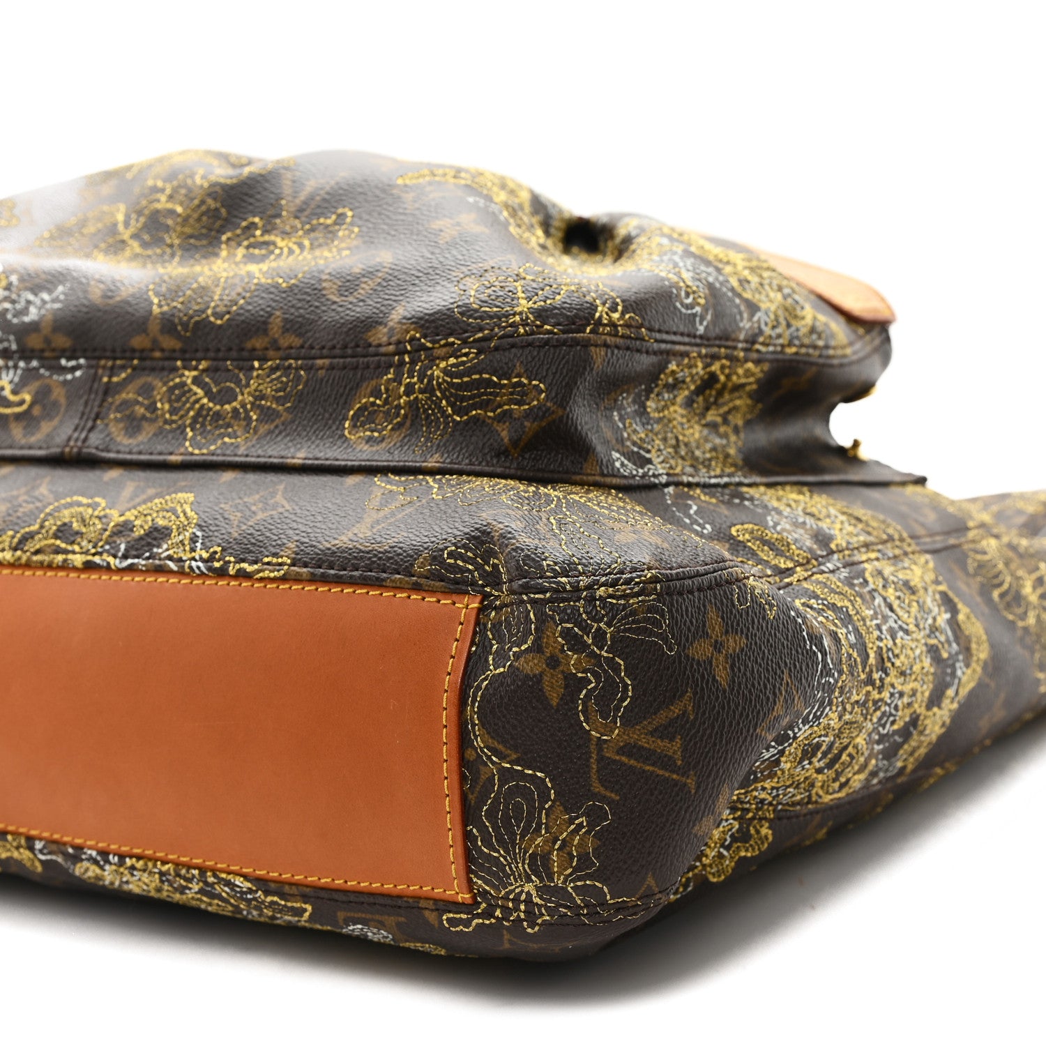 Louis Vuitton Monogram Dentelle Fersen Gold 9 of 10