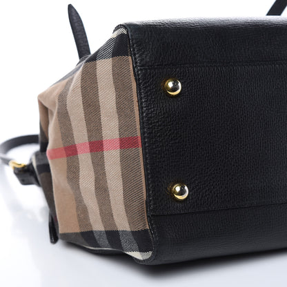 Burberry Grainy Calfskin House Check Small Canterbury Black 8 of 14