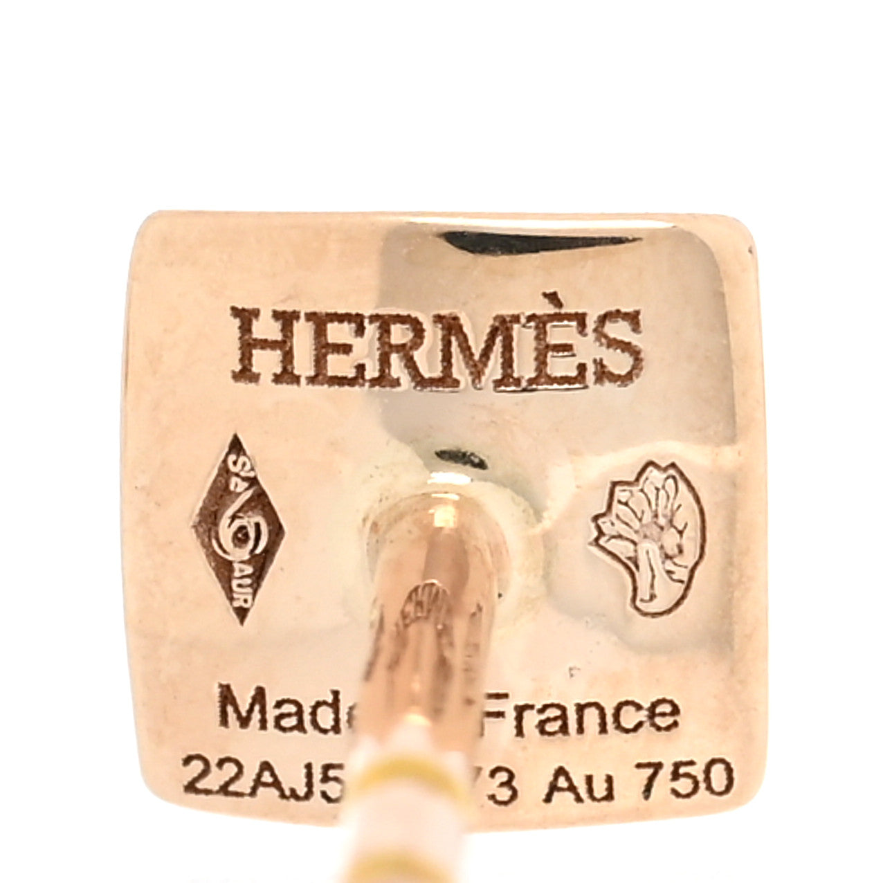 18K Rose Gold Diamond Clou d'H Stud Earrings