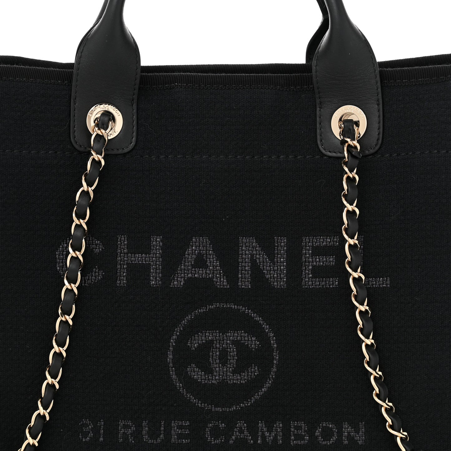 Mixed Fibers Small Deauville Tote Black