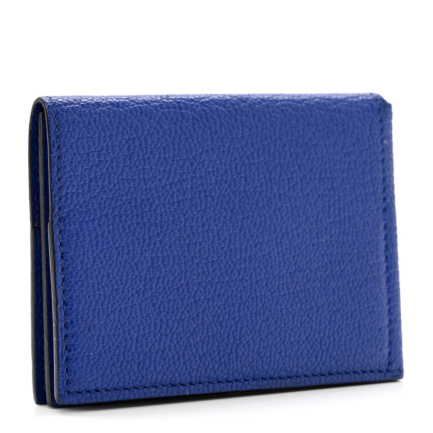 Hermes Chevre Mysore Guernesey Card Case Bleu Electrique 3 of 6