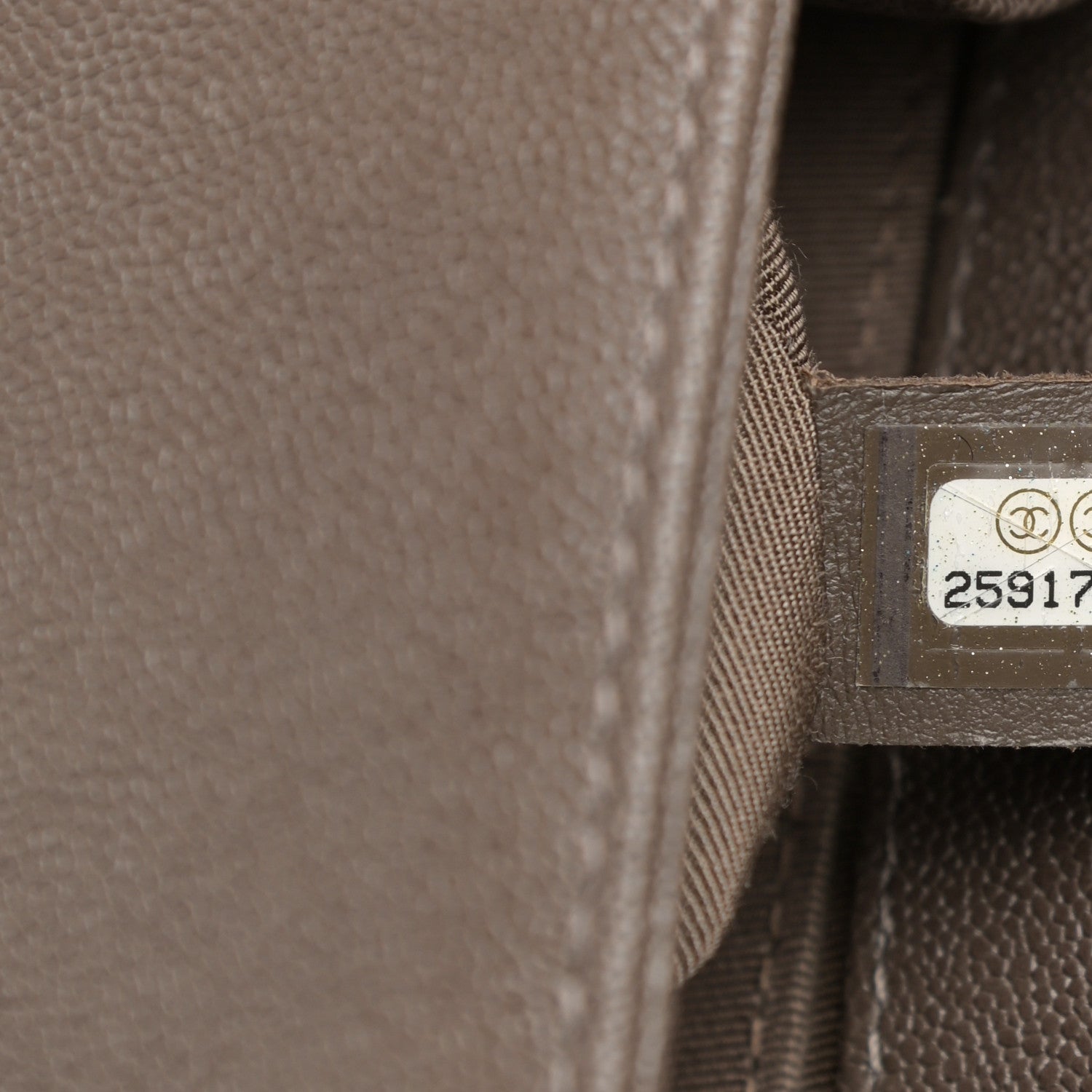 Chanel Caviar Quilted Medium Boy Flap Khaki 7 of 12
