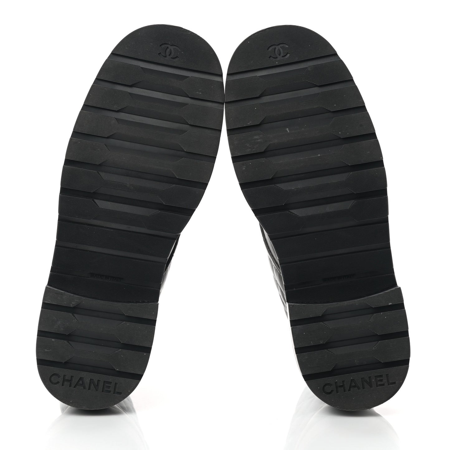 Shiny Lambskin Quilted Lace Up Combat Boots 37 Grey Black