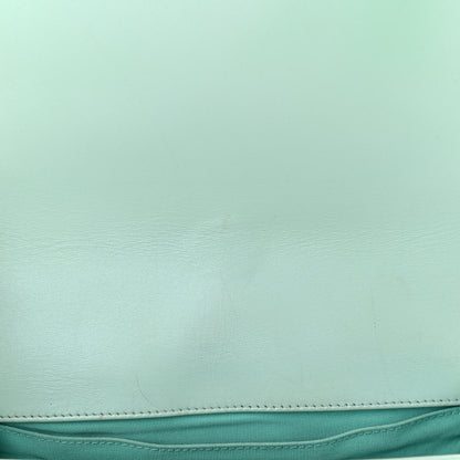 Chanel Iridescent Lambskin Chevron Quilted Medium Boy Flap Turquoise 12 of 13