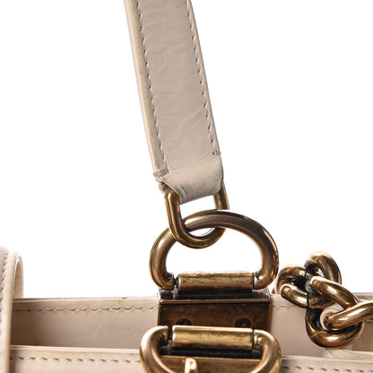Chanel Glazed Calfskin Boy Tote White 19 of 23