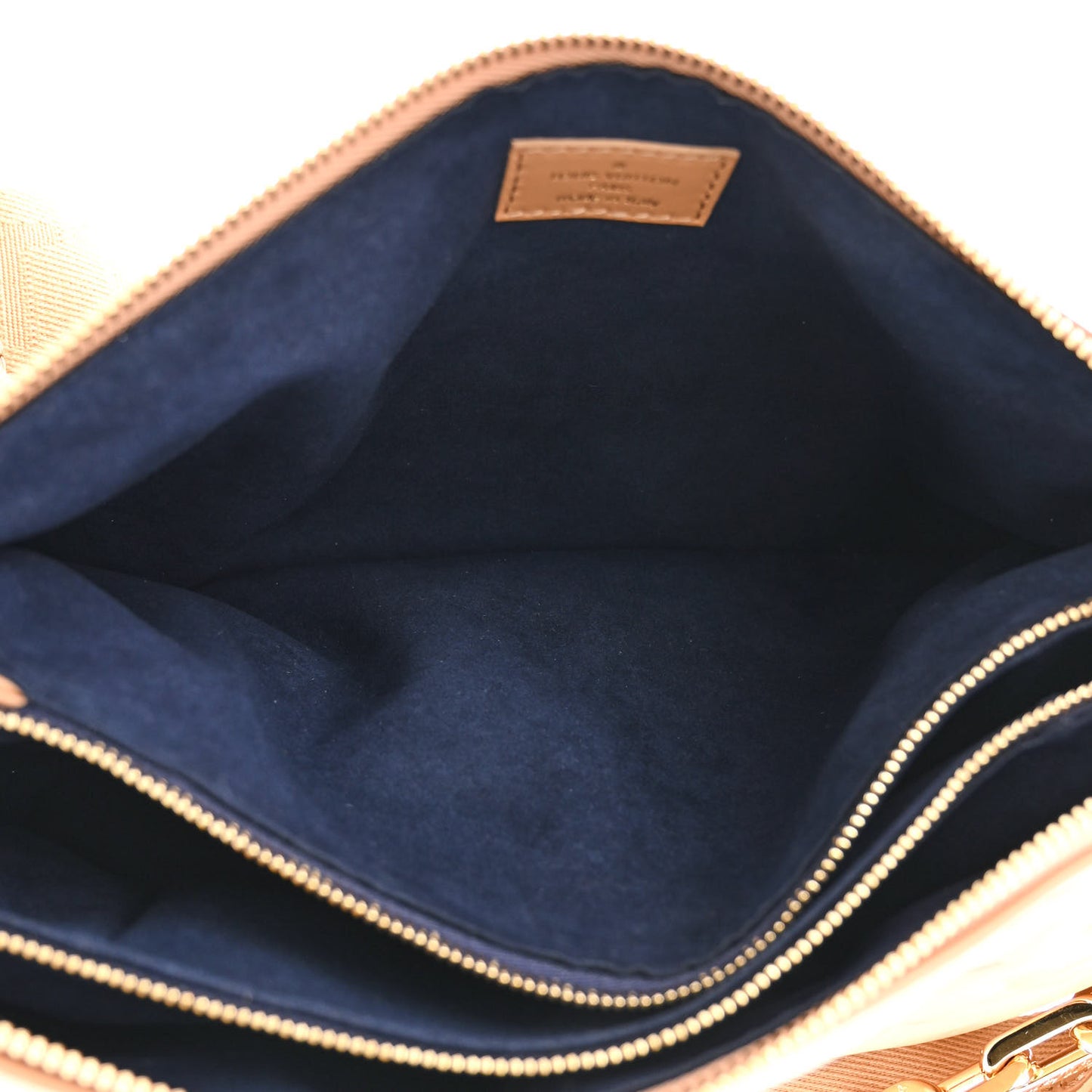 Lambskin Embossed Monogram Coussin PM Camel