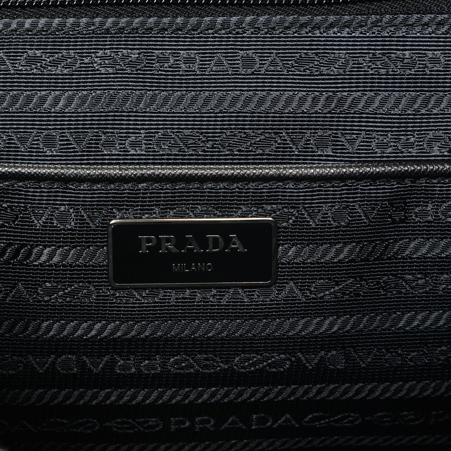 Nylon Saffiano Vela Tote Black