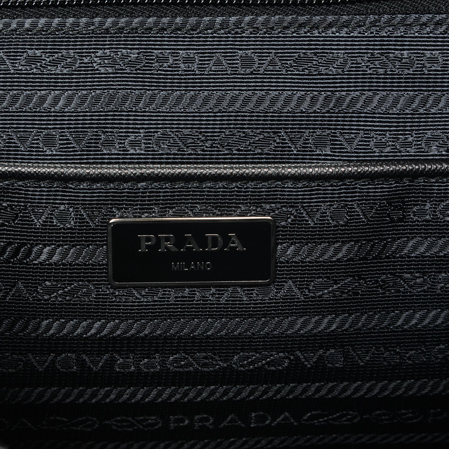 Prada Nylon Saffiano Vela Tote Black 6 of 7