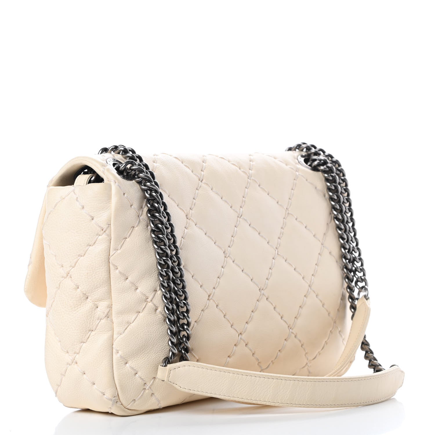 Chanel Calfskin Ultimate Stitch Flap White 3 of 13