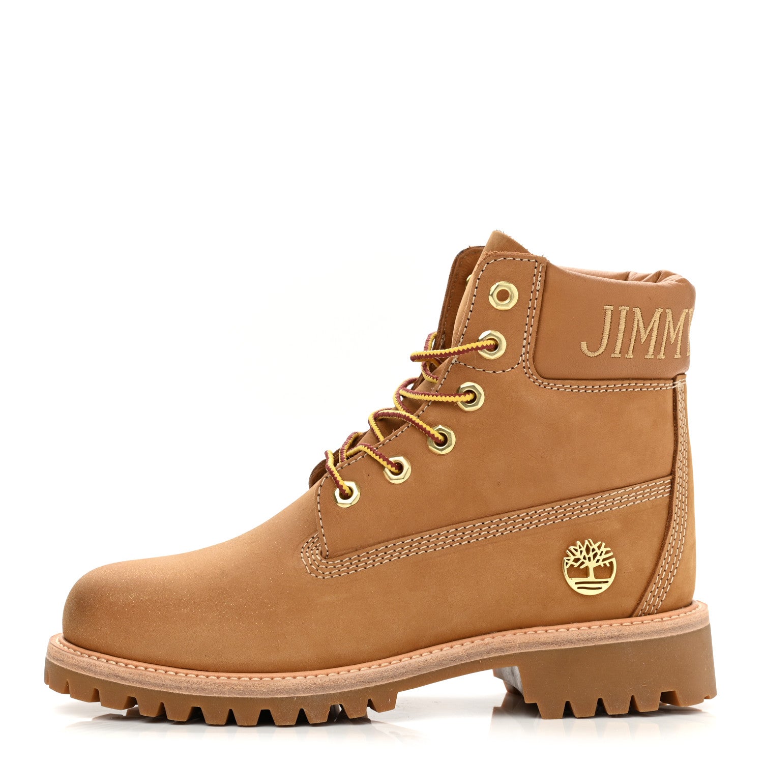 Jimmy Choo X TIMBERLAND Nubuck Glitter Ankle Boots 7.5 Wheat 1 of 10