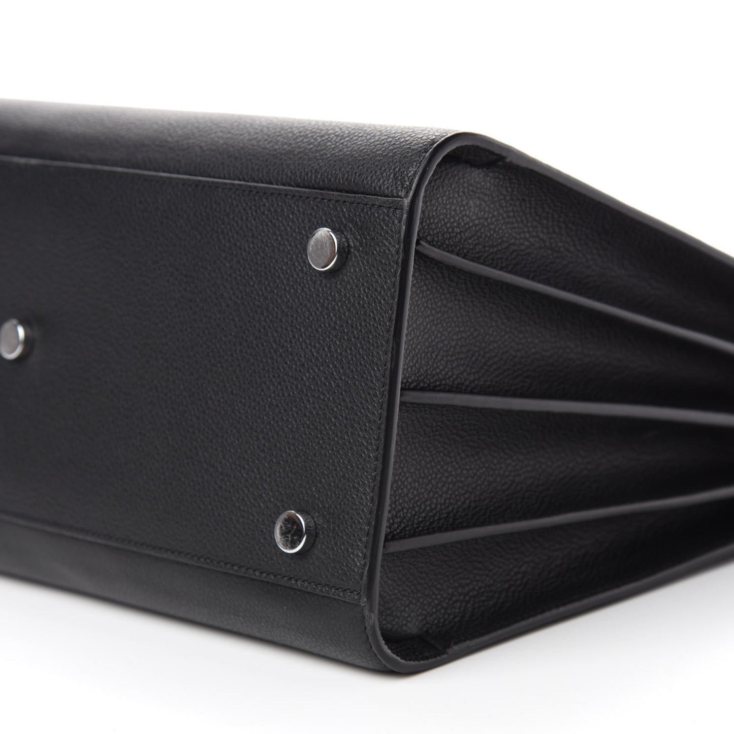Grained Calfskin Small Sac De Jour Black
