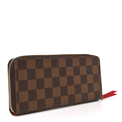 Louis Vuitton Damier Ebene Clemence Wallet Cherry 3 of 6