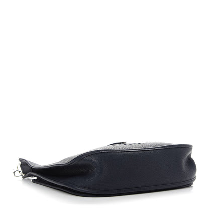 Hermes Taurillon Clemence Evelyne III GM Bleu Nuit 4 of 9