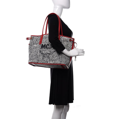 MCM Visetos Medium Liz Reversible Shopper Tote Ruby Red 2 of 13