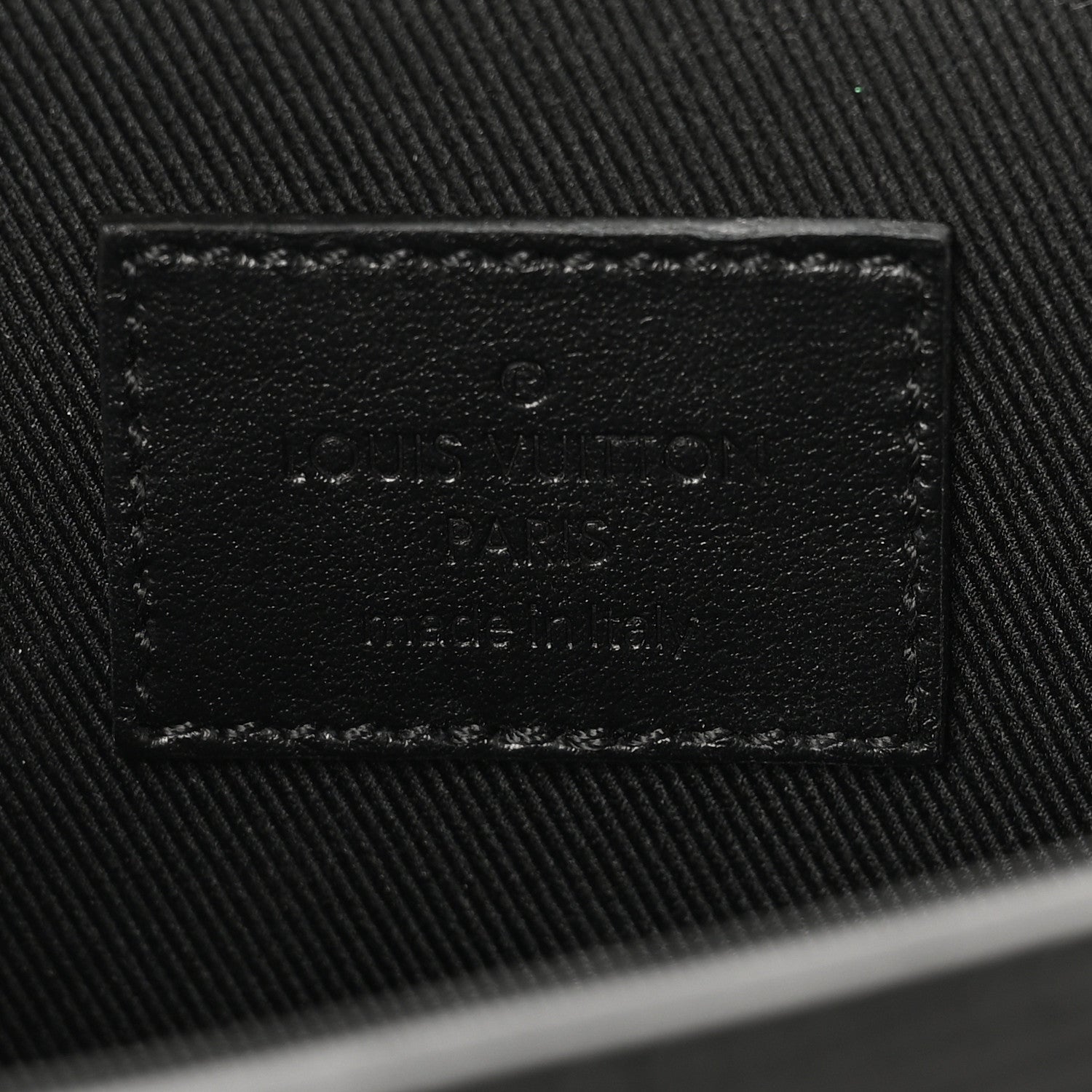 Louis Vuitton Epi Monogram Eclipse Porte Document Portfolio Black 6 of 7