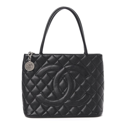 Chanel Caviar Quilted Medallion Tote Black 1 of 10