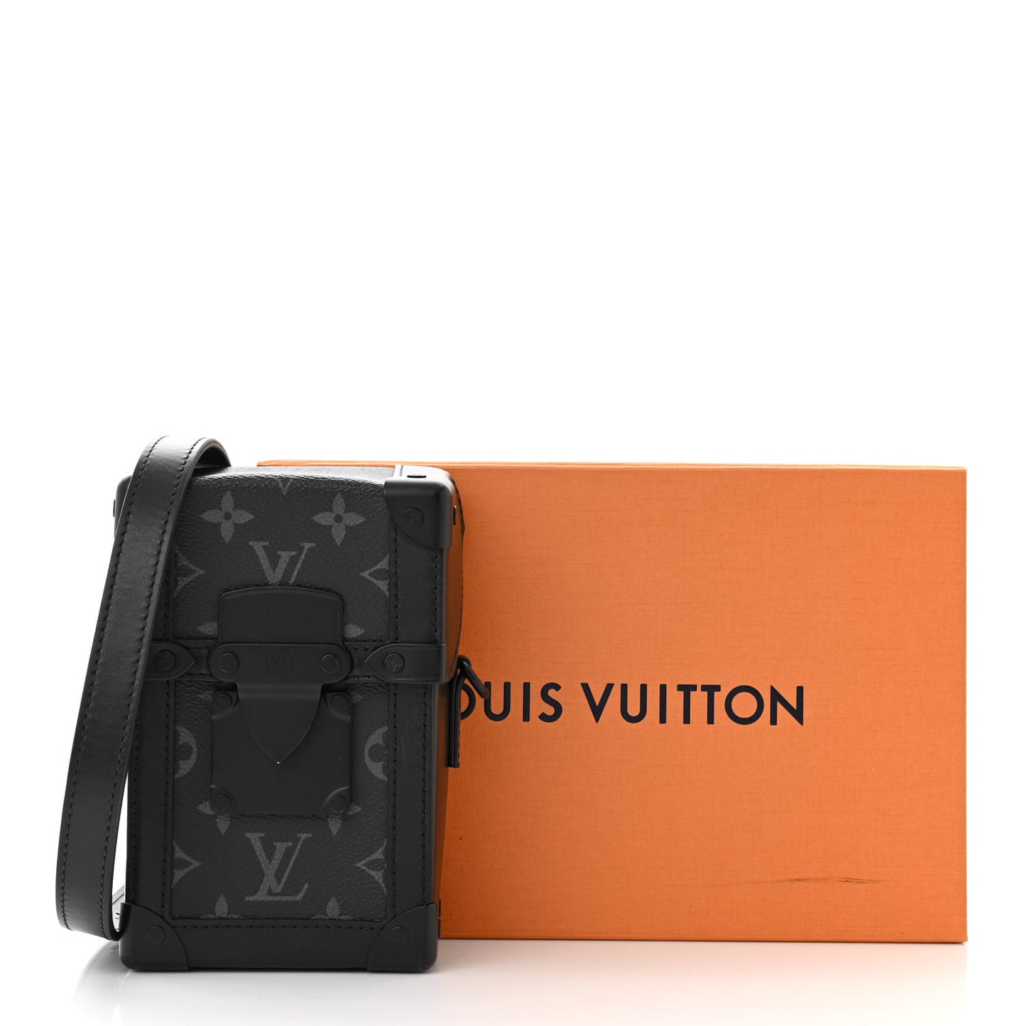 Monogram Eclipse Vertical Trunk Wearable Wallet Black