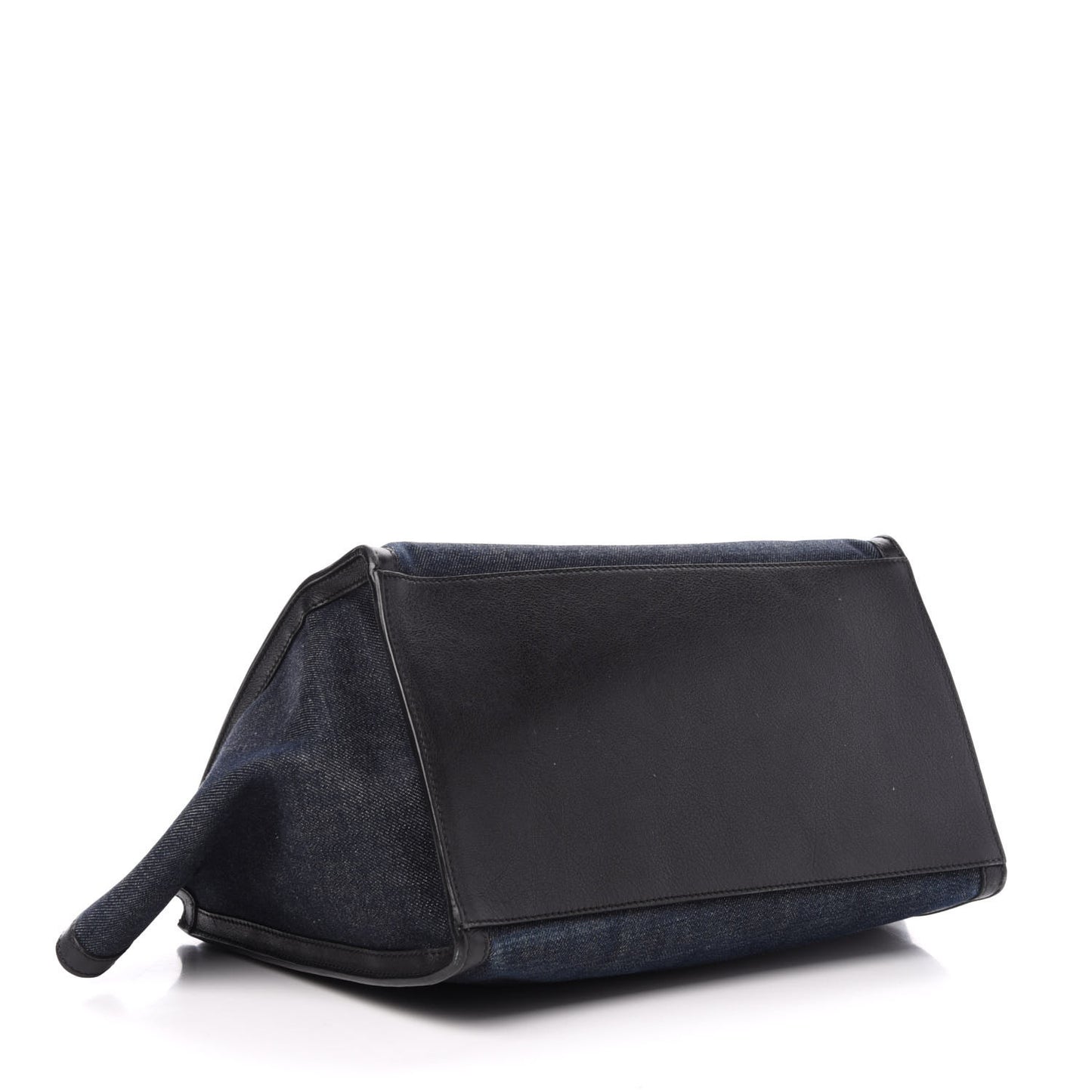 Smooth Calfskin Denim Medium Trapeze Blue