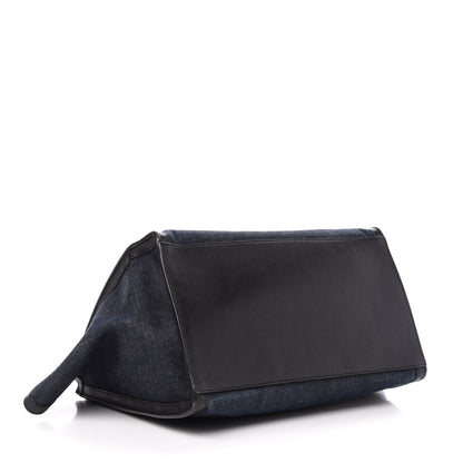 Celine Smooth Calfskin Denim Medium Trapeze Blue 4 of 16