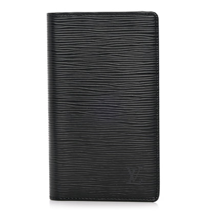 Louis Vuitton Epi Checkbook Organizer Wallet Black 1 of 7