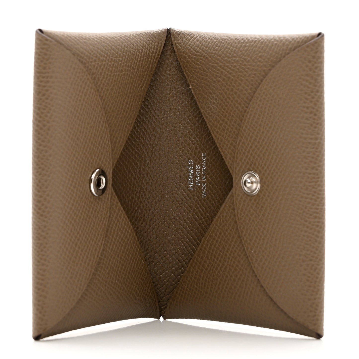 Epsom Calvi Card Case Etoupe