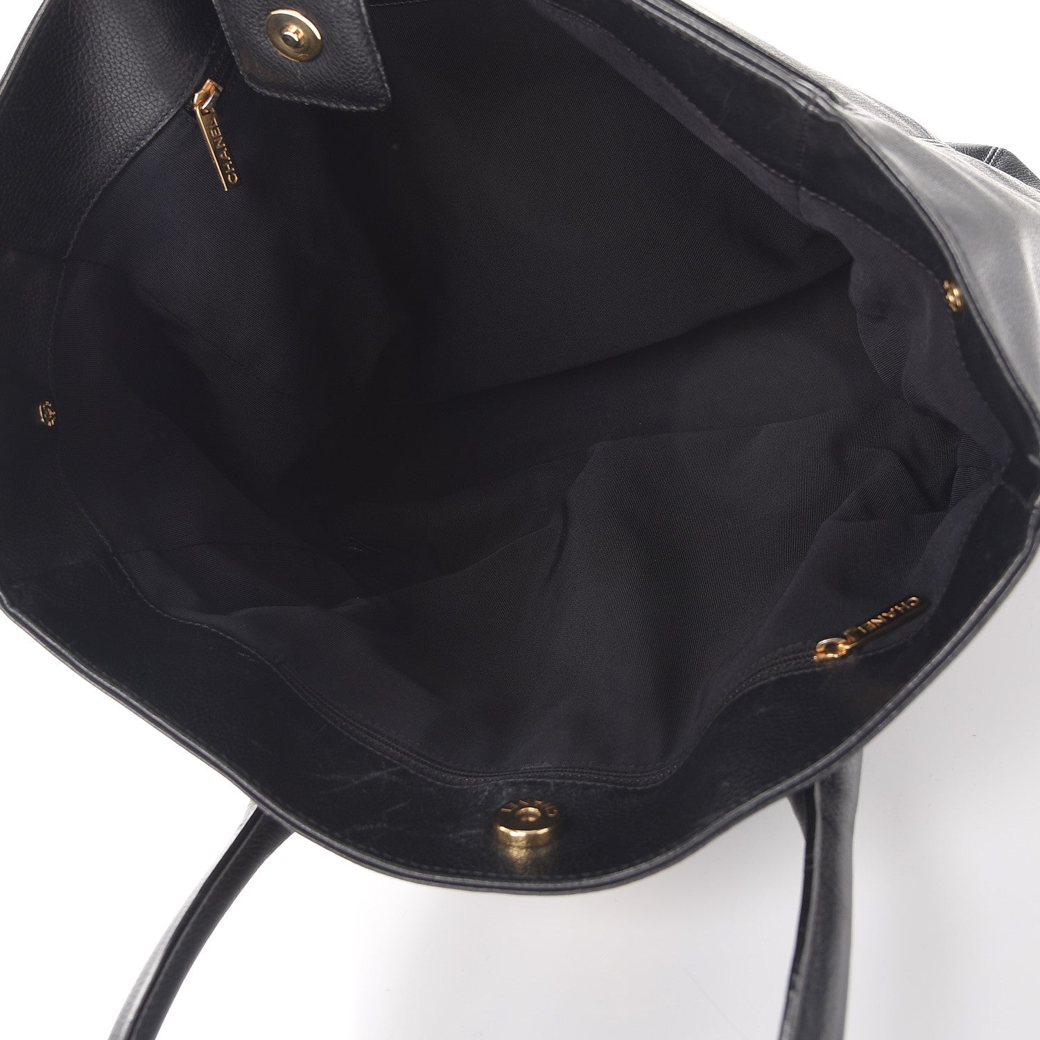 Chanel Calfskin Tall Cerf Tote Black 5 of 23