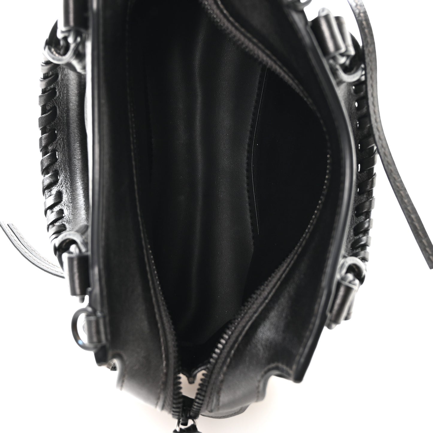 Smooth Calfskin Neo Classic Black Hardware Mini City Gunmetal