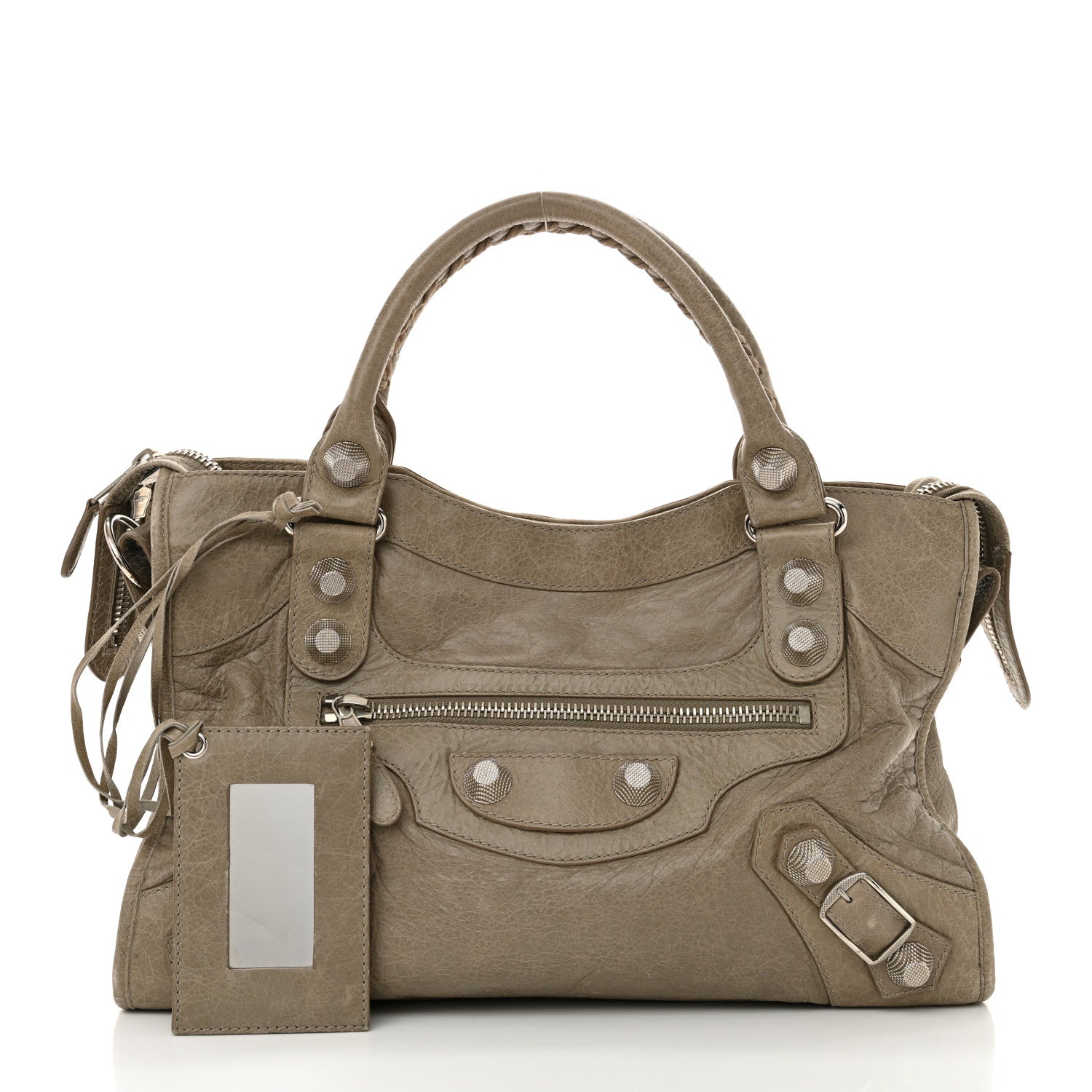Balenciaga Agneau Giant 21 Silver Hardware City Papyrus 3 of 12