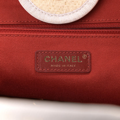 Chanel Lurex Boucle Medium Deauville Tote White 6 of 10