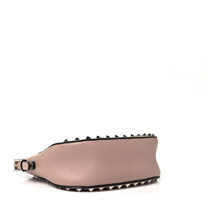 Valentino Garavani Vitello Rockstud Flip-Lock Satchel Poudre 3 of 7