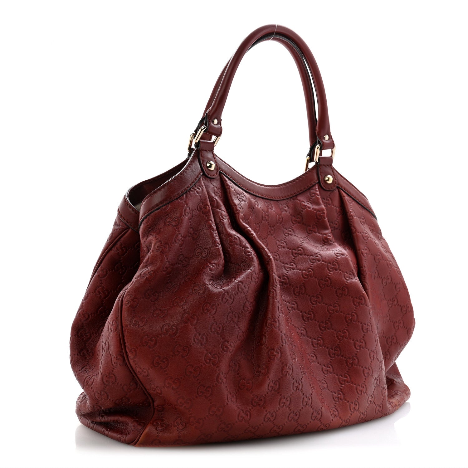 Gucci Guccissima Large Sukey Tote Red 3 of 12