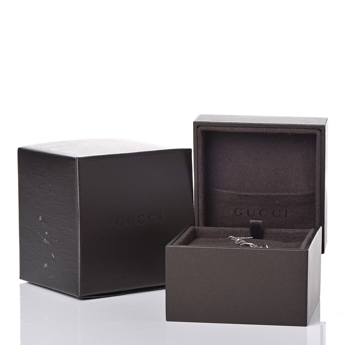 18K White Gold 20mm Lariat Necklace