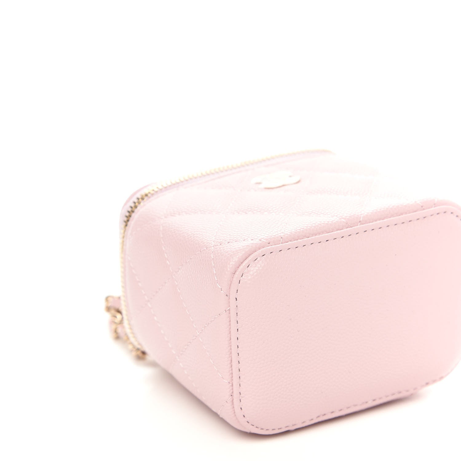 Chanel Caviar Quilted Mini Vanity Case With Chain Light Pink 8 of 11